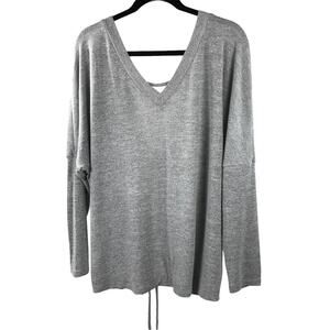 SHEIN Top Curve Gray Long Sleeves Womens Size 1XL